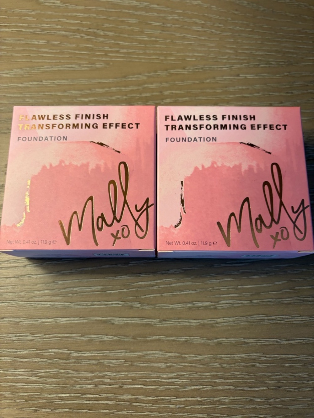 Mally Beauty Flawless Finish Transforming Effect Foundation - Tan - Lot of (2)